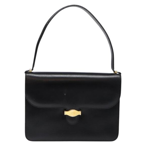 DIOR Shoulder Bag Leather Black Gold - Picture 2 of 13